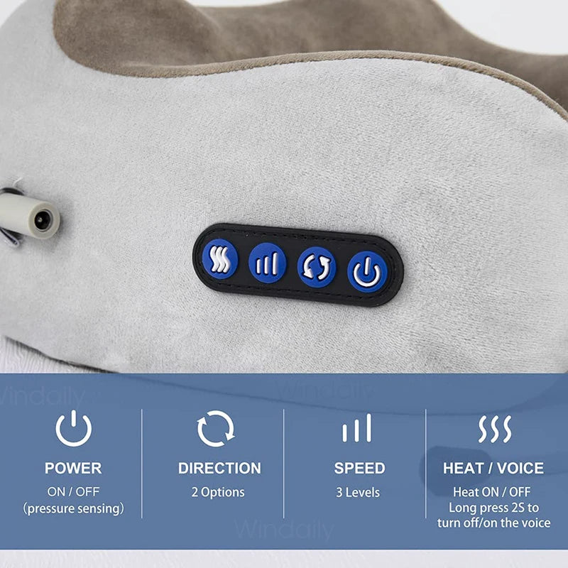 Relievio Neck and Shoulder Shiatsu Massage Pillow