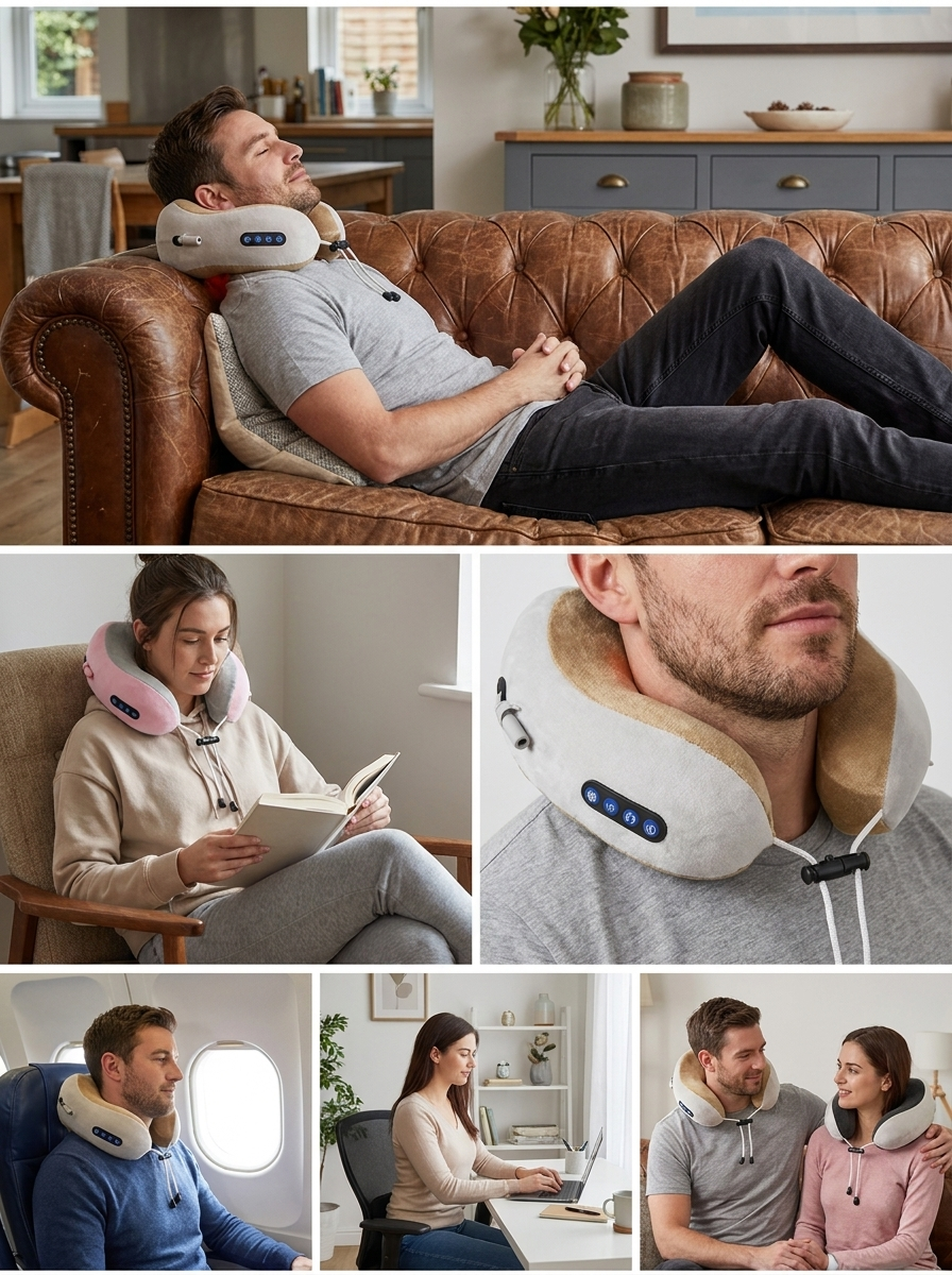 Relievio Neck and Shoulder Shiatsu Massage Pillow